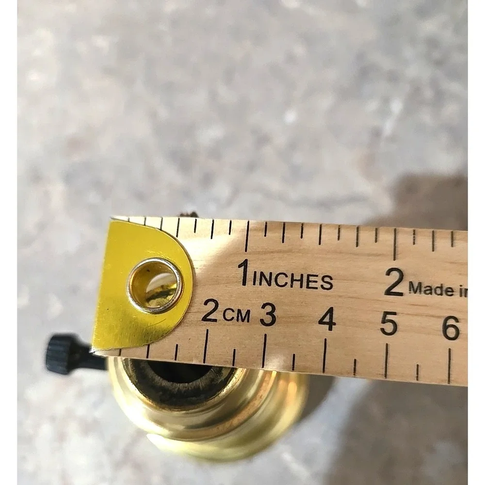 Vtg Stiffel Lamp Finial Brass Ornate Replacement Part 3.5